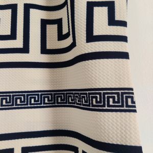 Greek Key Print Top