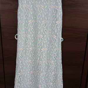 Embroided Chikankari Net Dress