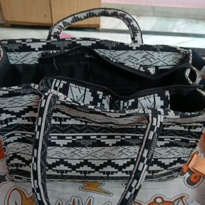 Abstract Print Handbag