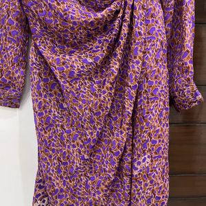 Women Purple Printed Dress