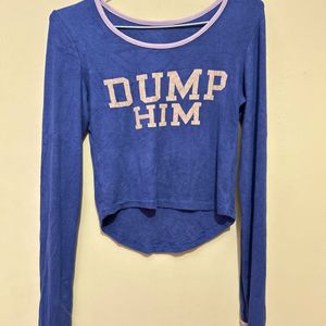 Dump Him Fitted Ribbed Top