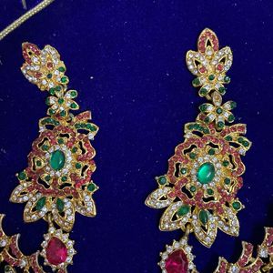 Pink Green Jewellery Set 💎