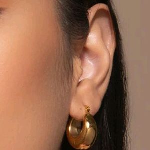 Thick Gold Plated Hoops