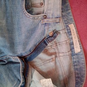 Rough Biker Torn Jeans