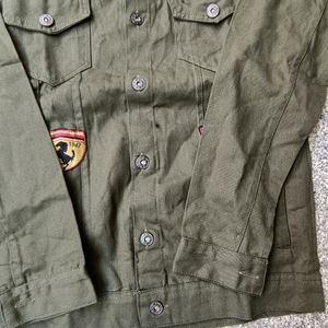 Mens Jacket Patch Work, S