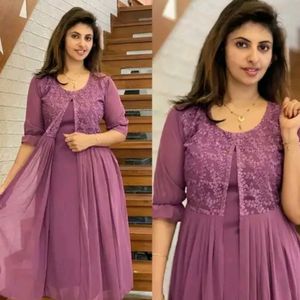 Purple Decent Flare Style Kurti At Rs 488/-