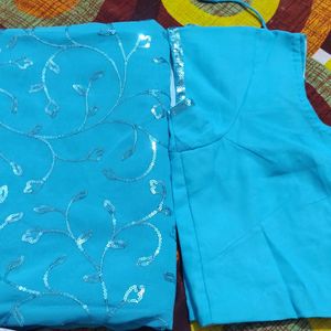 Sky Blue Saree