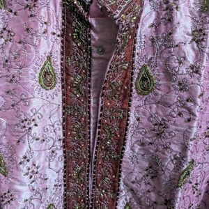 Pink Ethnic Kurta For Men