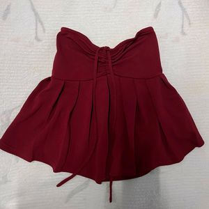 Beautiful Ruffle Hem Tube Top