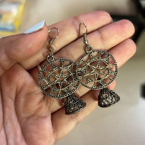 Combo Of 2 Oxidised Jumkas