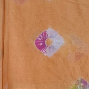 Chiffon Orange Saree