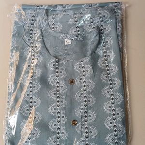 Grayish Blue Kurti