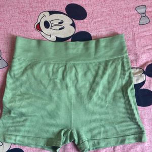 Green Colour GYM Shorts