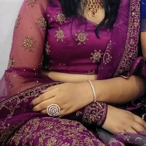 Lehenga Wine Colour