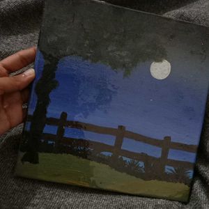 Night View Acrylic Canvas Painting