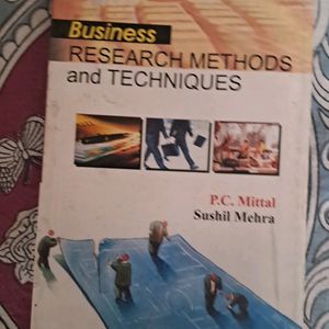 BUSINESS RESEARCH METHODS AND TECHNIQUES