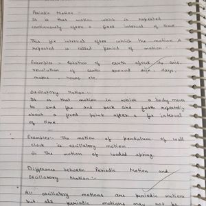 Handwritten Notes Class 12 Physics