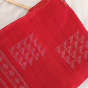 Beautiful Red Colour Saree For Women