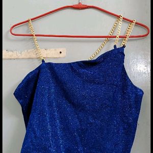 Chain Strap Shimmery Top