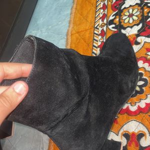 Velvet Black Boots Only Used 3-4 Times