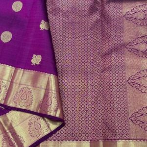 Pure Kanjeeveram Saree🩵😍