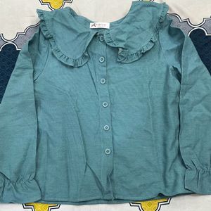 Unique sea green shirt