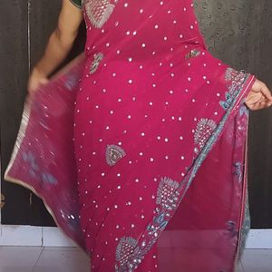 Heavy Work Saree