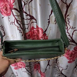 Women Green Color Sling Bag