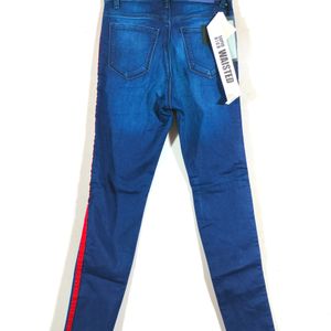 Women's Jeans (Dark Blue Skinny Fit )