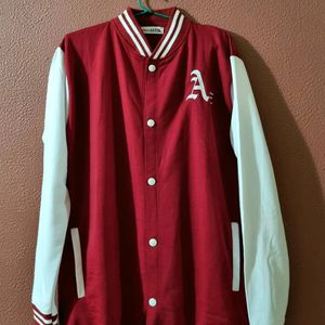 Varsity Red White Sports Jacket