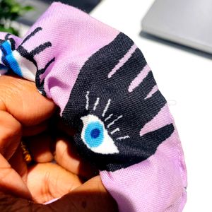 Evil Eye 🧿 Purple Scrunchie