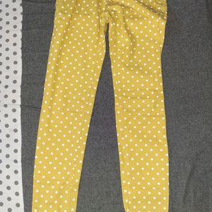 Yellow Polka Dot Denim