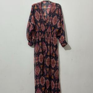 Women Floral Printed A Line Dress