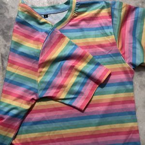 Rainbow Top For Women