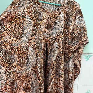 Tiger Print Kaftan Kurti