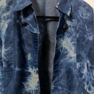 Navy Blue Shaded Jacket For Women