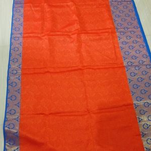 Beautiful Silk Saree with Blue Colour Zari work