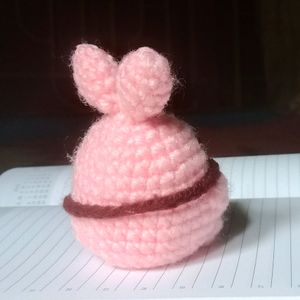 Crocheted Bunny, Puffkin (Blossom Pink Edition)