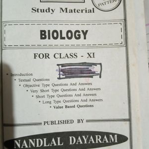 Nd Study Material Biology Class11