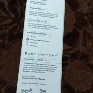 BARE ANATOMY DAMAGE REPAIR SHAMPOO