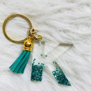 Resin Aphabet Keychain