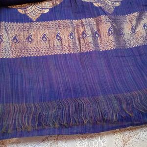 Blue Banarasi Silk Saree