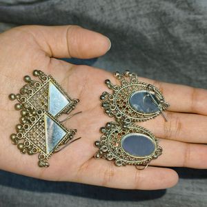 Combo of 2 Mirror Earrings