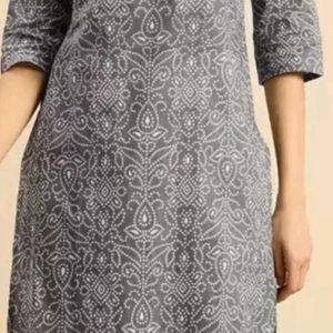 Bandhan print pure cotton kurta with trousers