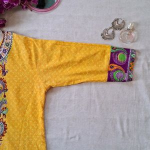 Multicolored Kurta Withh Printed Desing