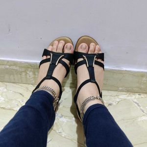 Beautiful Black Sandals New