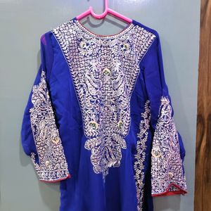 Pakistani Fully Zari Work Kurta Set