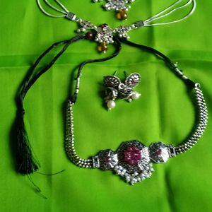 Necklace Set And Payal