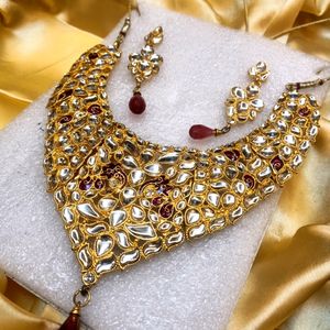 💥Women Wedding Wear Necklace with Earrings💥