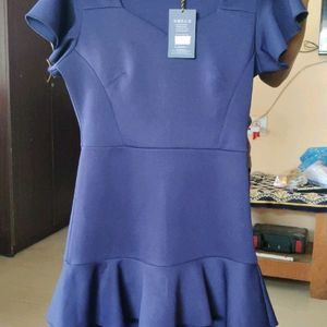 Blue Fit And Floor Dress